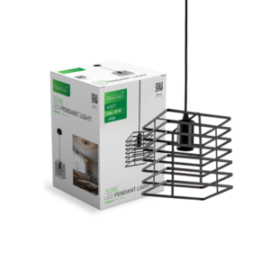 LED visilica Green Tech E27 x 1 kom, crna boja