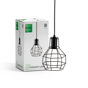 LED visilica Green Tech E27 x 1 kom, crna boja
