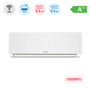 Klima Chigo 12000BTU, 3.5 kW, A++, R32, -25°C ~ 50°C, s grijačem, WiFi, bijela